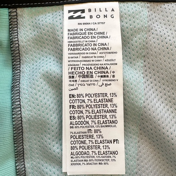 Billabong Crossfire Slub Mid Submersible 19" Shorts Minty NWT Men’s Size 32 - Picture 12 of 13